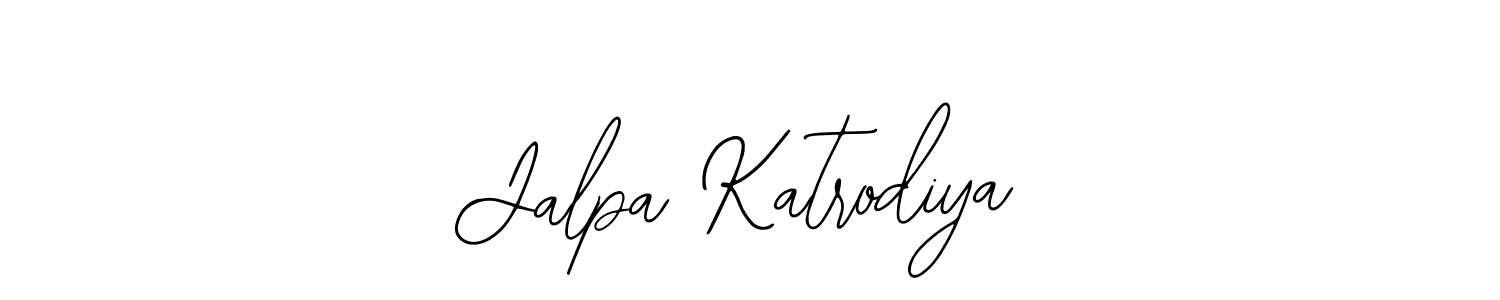Use a signature maker to create a handwritten signature online. With this signature software, you can design (Bearetta-2O07w) your own signature for name Jalpa Katrodiya. Jalpa Katrodiya signature style 12 images and pictures png