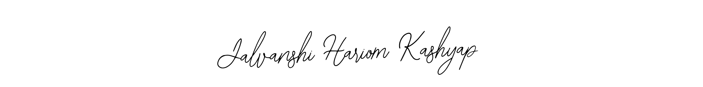 Use a signature maker to create a handwritten signature online. With this signature software, you can design (Bearetta-2O07w) your own signature for name Jalvanshi Hariom Kashyap. Jalvanshi Hariom Kashyap signature style 12 images and pictures png