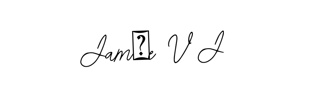 How to make Jamİe V J signature? Bearetta-2O07w is a professional autograph style. Create handwritten signature for Jamİe V J name. Jamİe V J signature style 12 images and pictures png