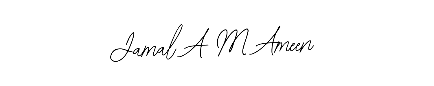 Also You can easily find your signature by using the search form. We will create Jamal A M Ameen name handwritten signature images for you free of cost using Bearetta-2O07w sign style. Jamal A M Ameen signature style 12 images and pictures png