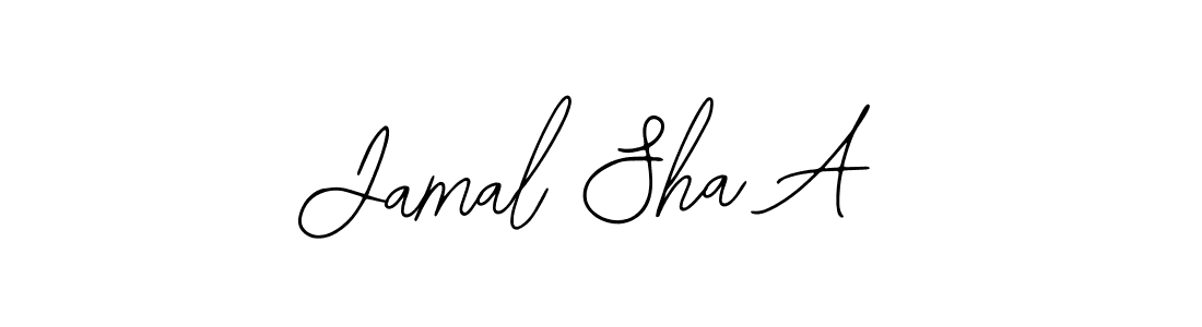 How to make Jamal Sha A name signature. Use Bearetta-2O07w style for creating short signs online. This is the latest handwritten sign. Jamal Sha A signature style 12 images and pictures png