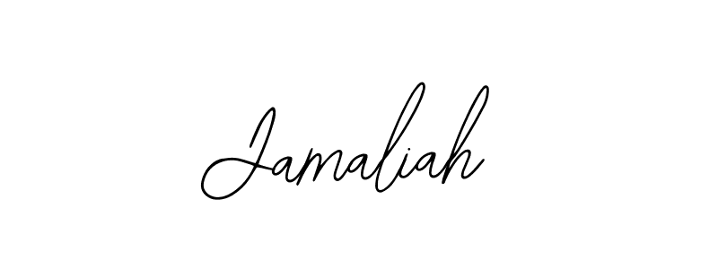 Use a signature maker to create a handwritten signature online. With this signature software, you can design (Bearetta-2O07w) your own signature for name Jamaliah. Jamaliah signature style 12 images and pictures png