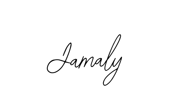 How to make Jamaly name signature. Use Bearetta-2O07w style for creating short signs online. This is the latest handwritten sign. Jamaly signature style 12 images and pictures png