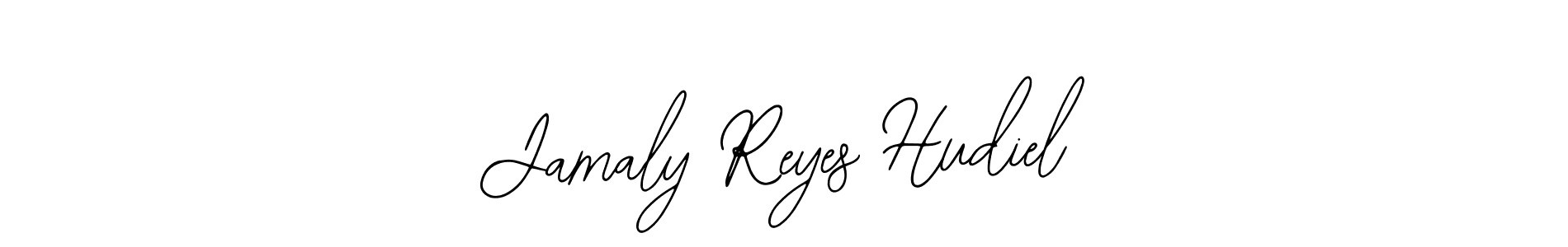 How to make Jamaly Reyes Hudiel name signature. Use Bearetta-2O07w style for creating short signs online. This is the latest handwritten sign. Jamaly Reyes Hudiel signature style 12 images and pictures png