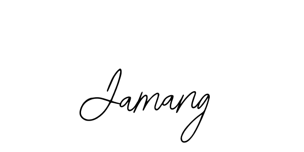 You should practise on your own different ways (Bearetta-2O07w) to write your name (Jamang) in signature. don't let someone else do it for you. Jamang signature style 12 images and pictures png