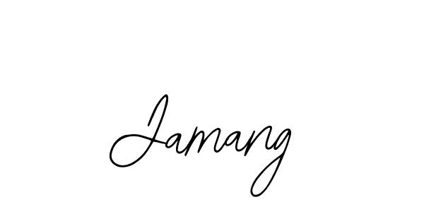 You should practise on your own different ways (Bearetta-2O07w) to write your name (Jamang) in signature. don't let someone else do it for you. Jamang signature style 12 images and pictures png