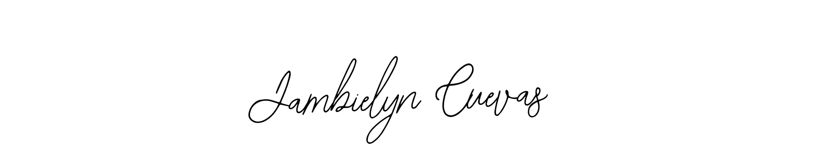 Create a beautiful signature design for name Jambielyn Cuevas. With this signature (Bearetta-2O07w) fonts, you can make a handwritten signature for free. Jambielyn Cuevas signature style 12 images and pictures png