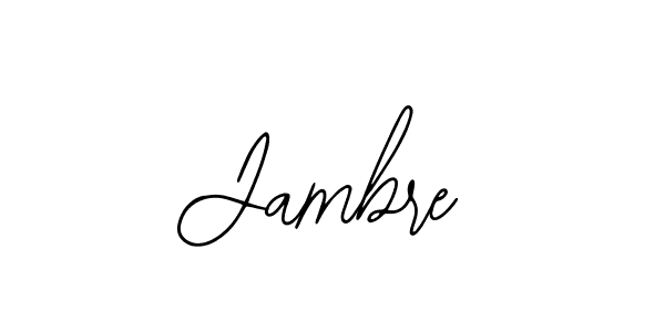 The best way (Bearetta-2O07w) to make a short signature is to pick only two or three words in your name. The name Jambre include a total of six letters. For converting this name. Jambre signature style 12 images and pictures png