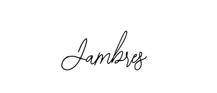 if you are searching for the best signature style for your name Jambres. so please give up your signature search. here we have designed multiple signature styles  using Bearetta-2O07w. Jambres signature style 12 images and pictures png