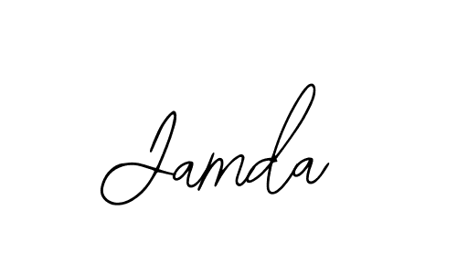 How to make Jamda name signature. Use Bearetta-2O07w style for creating short signs online. This is the latest handwritten sign. Jamda signature style 12 images and pictures png