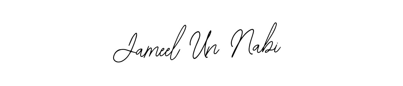 Bearetta-2O07w is a professional signature style that is perfect for those who want to add a touch of class to their signature. It is also a great choice for those who want to make their signature more unique. Get Jameel Un Nabi name to fancy signature for free. Jameel Un Nabi signature style 12 images and pictures png
