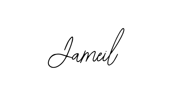 Use a signature maker to create a handwritten signature online. With this signature software, you can design (Bearetta-2O07w) your own signature for name Jameil. Jameil signature style 12 images and pictures png