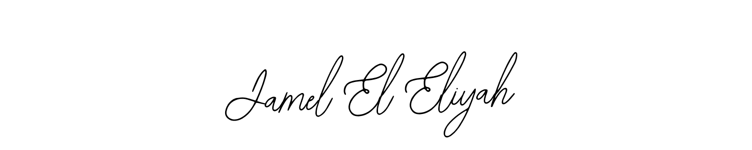 How to make Jamel El Eliyah name signature. Use Bearetta-2O07w style for creating short signs online. This is the latest handwritten sign. Jamel El Eliyah signature style 12 images and pictures png