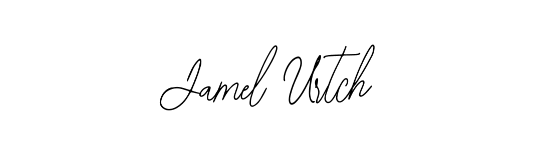 The best way (Bearetta-2O07w) to make a short signature is to pick only two or three words in your name. The name Jamel Urtch include a total of six letters. For converting this name. Jamel Urtch signature style 12 images and pictures png