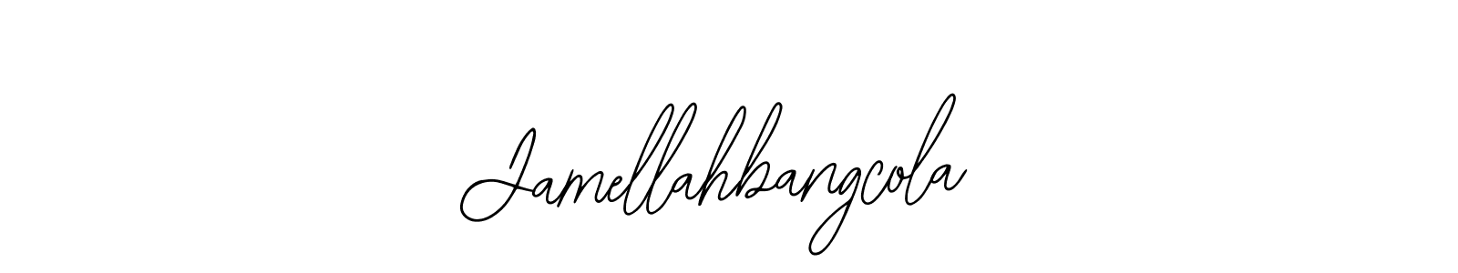 You can use this online signature creator to create a handwritten signature for the name Jamellahbangcola. This is the best online autograph maker. Jamellahbangcola signature style 12 images and pictures png