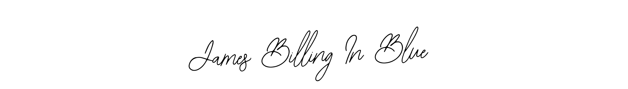 Design your own signature with our free online signature maker. With this signature software, you can create a handwritten (Bearetta-2O07w) signature for name James Billing In Blue. James Billing In Blue signature style 12 images and pictures png