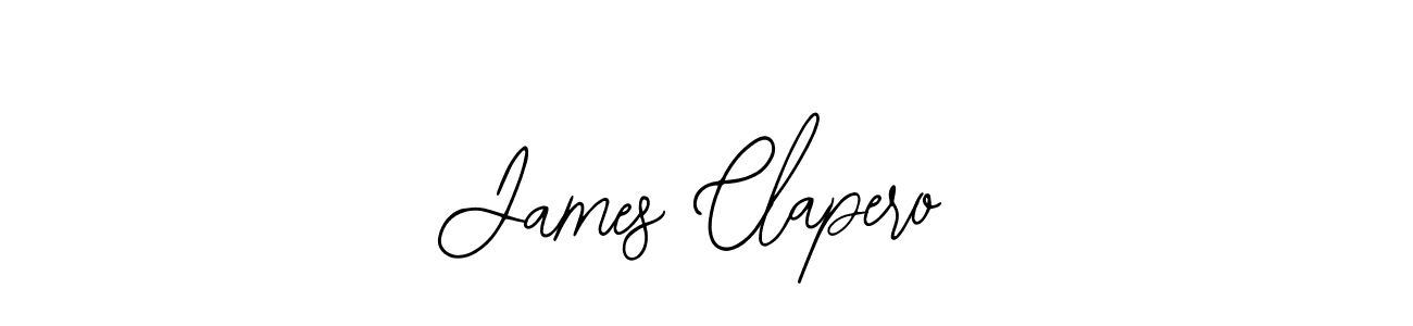 The best way (Bearetta-2O07w) to make a short signature is to pick only two or three words in your name. The name James Clapero include a total of six letters. For converting this name. James Clapero signature style 12 images and pictures png