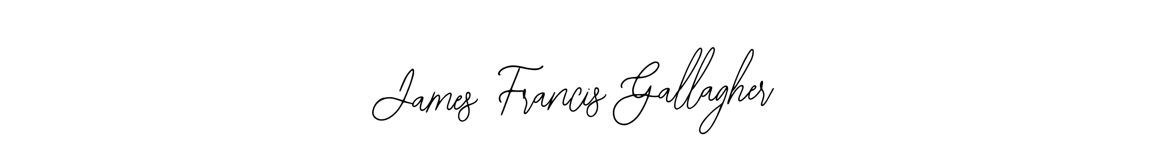 Design your own signature with our free online signature maker. With this signature software, you can create a handwritten (Bearetta-2O07w) signature for name James Francis Gallagher. James Francis Gallagher signature style 12 images and pictures png