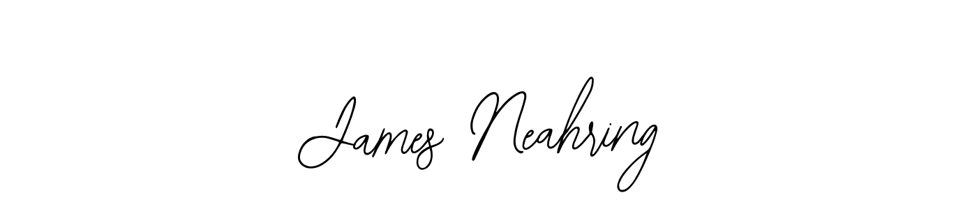 How to make James Neahring name signature. Use Bearetta-2O07w style for creating short signs online. This is the latest handwritten sign. James Neahring signature style 12 images and pictures png
