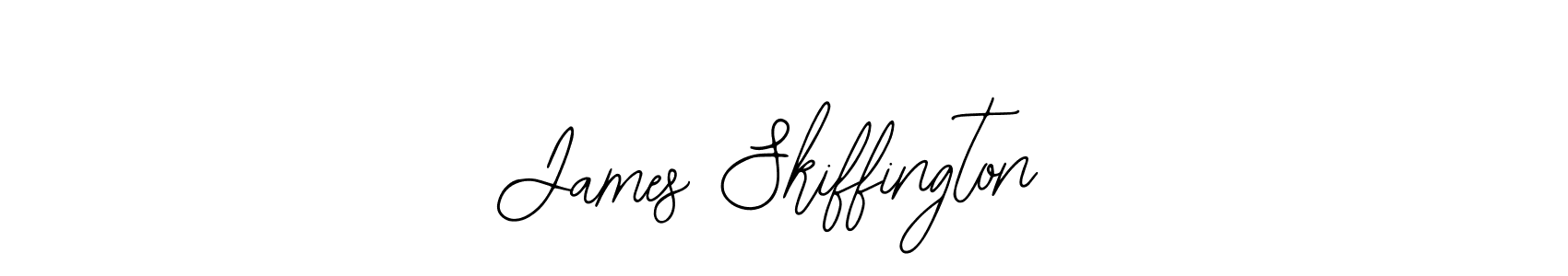 How to make James Skiffington name signature. Use Bearetta-2O07w style for creating short signs online. This is the latest handwritten sign. James Skiffington signature style 12 images and pictures png