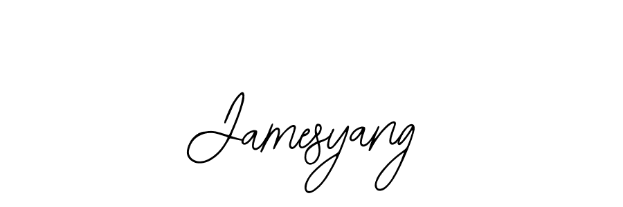How to make Jamesyang name signature. Use Bearetta-2O07w style for creating short signs online. This is the latest handwritten sign. Jamesyang signature style 12 images and pictures png