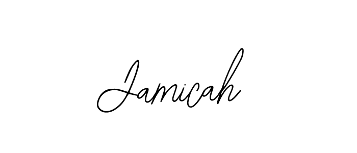 The best way (Bearetta-2O07w) to make a short signature is to pick only two or three words in your name. The name Jamicah include a total of six letters. For converting this name. Jamicah signature style 12 images and pictures png
