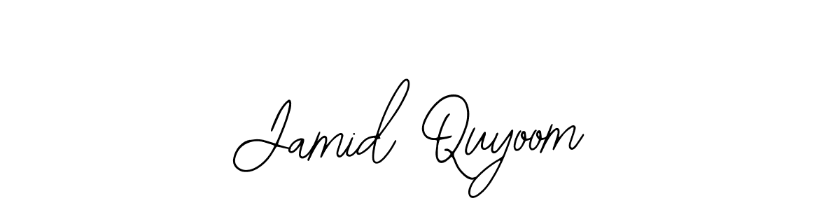 Also we have Jamid Quyoom name is the best signature style. Create professional handwritten signature collection using Bearetta-2O07w autograph style. Jamid Quyoom signature style 12 images and pictures png