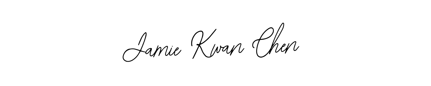 The best way (Bearetta-2O07w) to make a short signature is to pick only two or three words in your name. The name Jamie Kwan Chen include a total of six letters. For converting this name. Jamie Kwan Chen signature style 12 images and pictures png