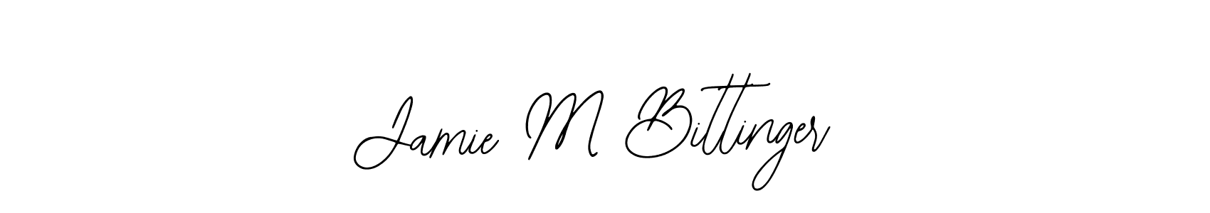 You should practise on your own different ways (Bearetta-2O07w) to write your name (Jamie M Bittinger) in signature. don't let someone else do it for you. Jamie M Bittinger signature style 12 images and pictures png