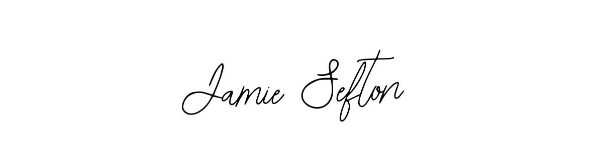 This is the best signature style for the Jamie Sefton name. Also you like these signature font (Bearetta-2O07w). Mix name signature. Jamie Sefton signature style 12 images and pictures png