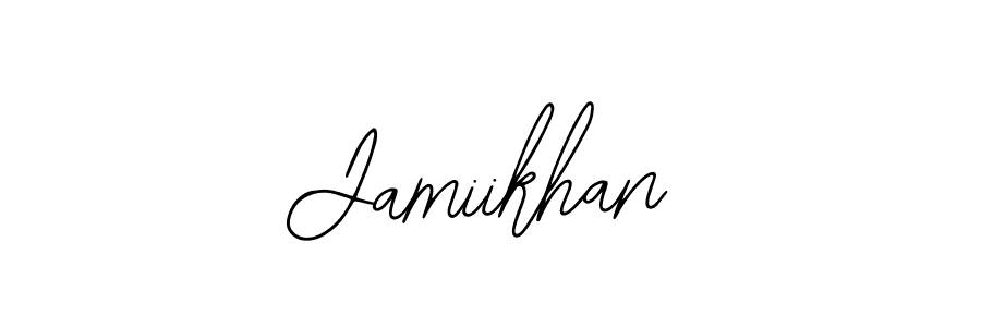 Design your own signature with our free online signature maker. With this signature software, you can create a handwritten (Bearetta-2O07w) signature for name Jamiikhan. Jamiikhan signature style 12 images and pictures png