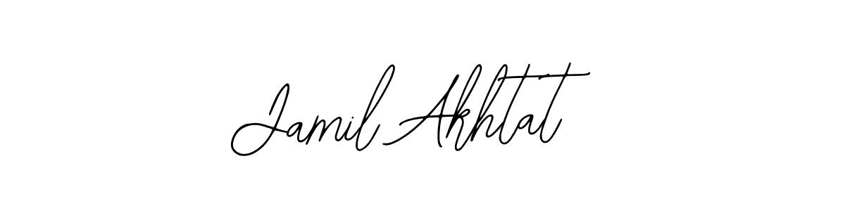 You should practise on your own different ways (Bearetta-2O07w) to write your name (Jamil Akhtat) in signature. don't let someone else do it for you. Jamil Akhtat signature style 12 images and pictures png