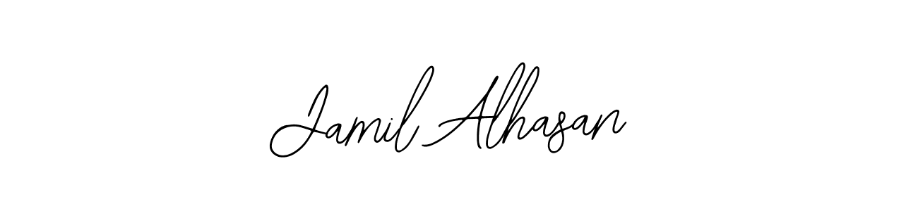 Use a signature maker to create a handwritten signature online. With this signature software, you can design (Bearetta-2O07w) your own signature for name Jamil Alhasan. Jamil Alhasan signature style 12 images and pictures png