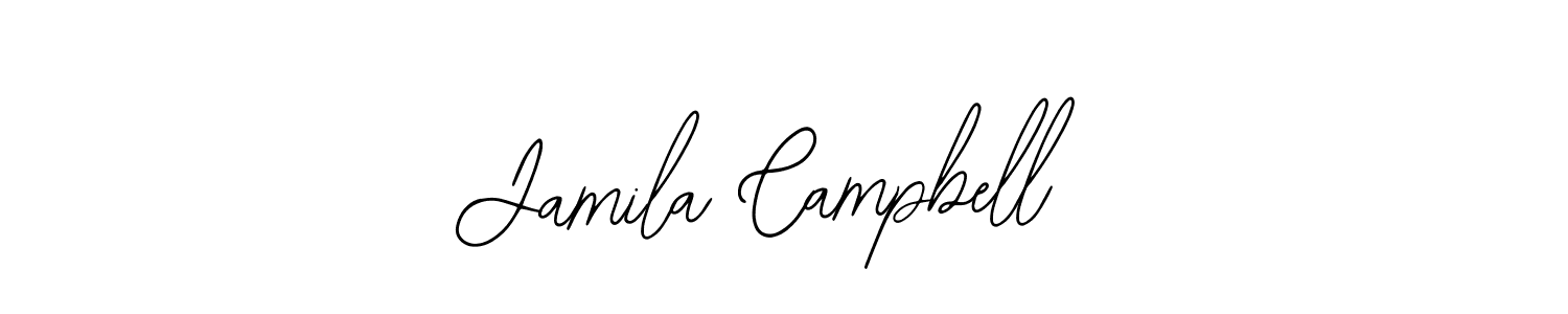 Jamila Campbell stylish signature style. Best Handwritten Sign (Bearetta-2O07w) for my name. Handwritten Signature Collection Ideas for my name Jamila Campbell. Jamila Campbell signature style 12 images and pictures png