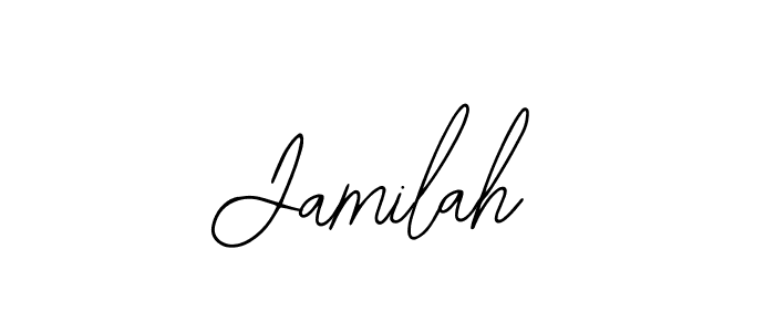 You should practise on your own different ways (Bearetta-2O07w) to write your name (Jamilah) in signature. don't let someone else do it for you. Jamilah signature style 12 images and pictures png