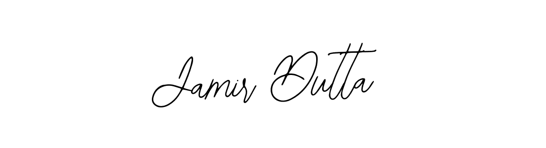 Use a signature maker to create a handwritten signature online. With this signature software, you can design (Bearetta-2O07w) your own signature for name Jamir Dutta. Jamir Dutta signature style 12 images and pictures png