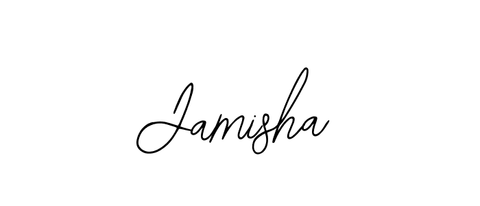 The best way (Bearetta-2O07w) to make a short signature is to pick only two or three words in your name. The name Jamisha include a total of six letters. For converting this name. Jamisha signature style 12 images and pictures png
