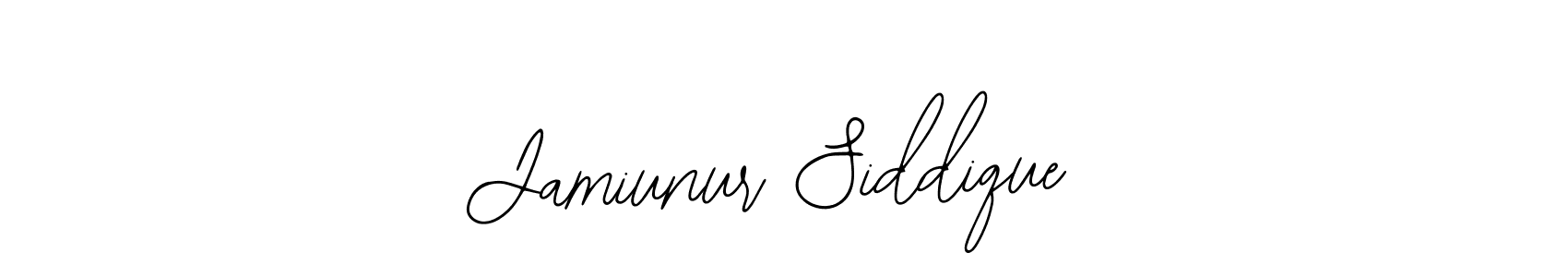 The best way (Bearetta-2O07w) to make a short signature is to pick only two or three words in your name. The name Jamiunur Siddique include a total of six letters. For converting this name. Jamiunur Siddique signature style 12 images and pictures png