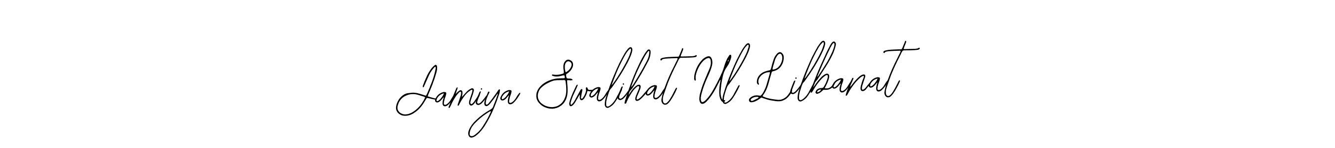 Jamiya Swalihat Ul Lilbanat stylish signature style. Best Handwritten Sign (Bearetta-2O07w) for my name. Handwritten Signature Collection Ideas for my name Jamiya Swalihat Ul Lilbanat. Jamiya Swalihat Ul Lilbanat signature style 12 images and pictures png