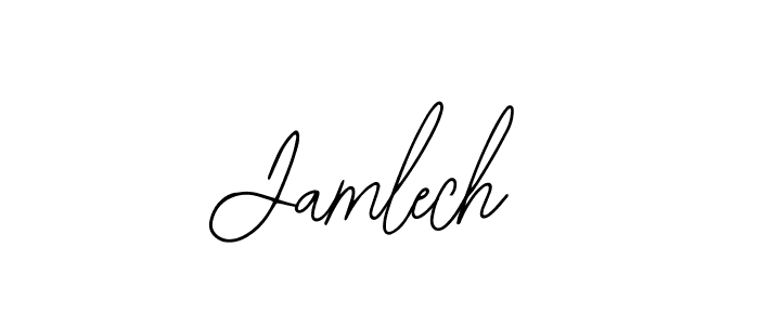 Use a signature maker to create a handwritten signature online. With this signature software, you can design (Bearetta-2O07w) your own signature for name Jamlech. Jamlech signature style 12 images and pictures png