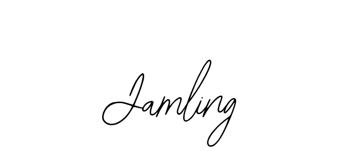 Use a signature maker to create a handwritten signature online. With this signature software, you can design (Bearetta-2O07w) your own signature for name Jamling. Jamling signature style 12 images and pictures png