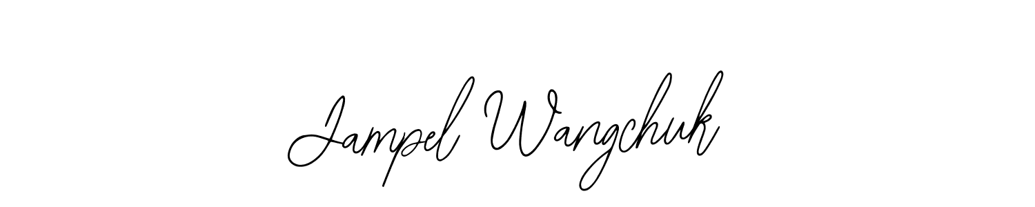 Use a signature maker to create a handwritten signature online. With this signature software, you can design (Bearetta-2O07w) your own signature for name Jampel Wangchuk. Jampel Wangchuk signature style 12 images and pictures png