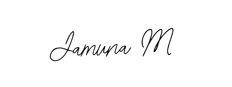 Similarly Bearetta-2O07w is the best handwritten signature design. Signature creator online .You can use it as an online autograph creator for name Jamuna M. Jamuna M signature style 12 images and pictures png