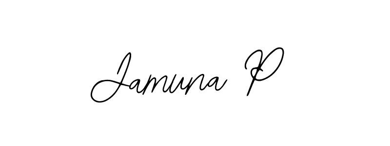 How to make Jamuna P signature? Bearetta-2O07w is a professional autograph style. Create handwritten signature for Jamuna P name. Jamuna P signature style 12 images and pictures png