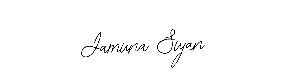Design your own signature with our free online signature maker. With this signature software, you can create a handwritten (Bearetta-2O07w) signature for name Jamuna Sujan. Jamuna Sujan signature style 12 images and pictures png