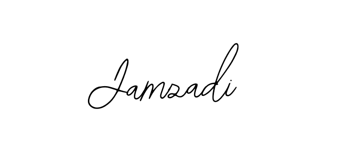 Use a signature maker to create a handwritten signature online. With this signature software, you can design (Bearetta-2O07w) your own signature for name Jamzadi. Jamzadi signature style 12 images and pictures png