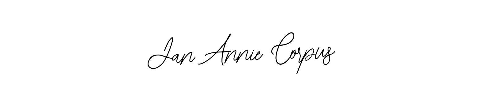 Also we have Jan Annie Corpus name is the best signature style. Create professional handwritten signature collection using Bearetta-2O07w autograph style. Jan Annie Corpus signature style 12 images and pictures png