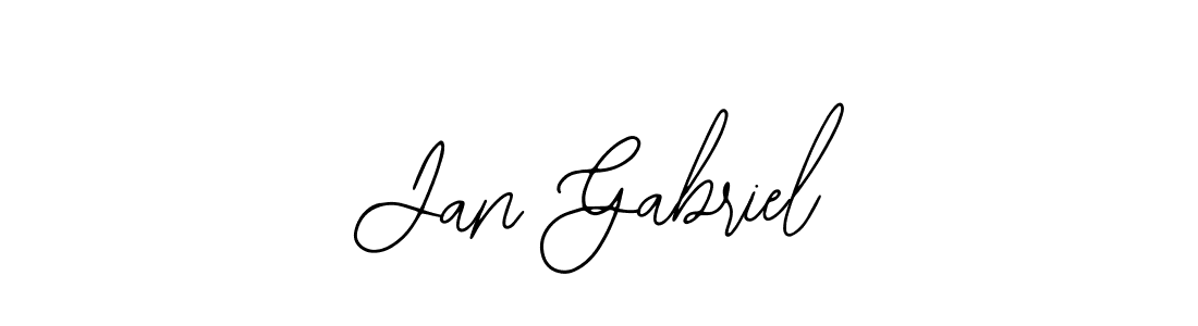 Design your own signature with our free online signature maker. With this signature software, you can create a handwritten (Bearetta-2O07w) signature for name Jan Gabriel. Jan Gabriel signature style 12 images and pictures png