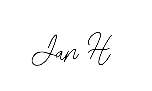 Design your own signature with our free online signature maker. With this signature software, you can create a handwritten (Bearetta-2O07w) signature for name Jan H. Jan H signature style 12 images and pictures png