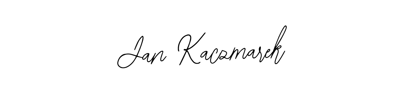 How to make Jan Kaczmarek name signature. Use Bearetta-2O07w style for creating short signs online. This is the latest handwritten sign. Jan Kaczmarek signature style 12 images and pictures png